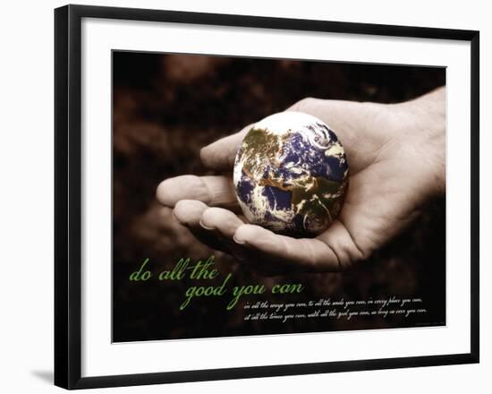 Do All The Good You Can-null-Framed Art Print
