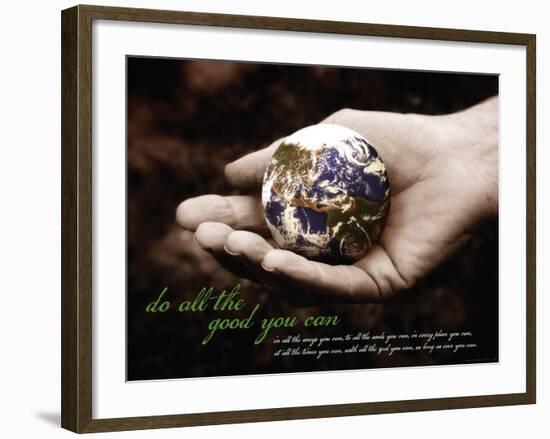 Do All The Good You Can-null-Framed Art Print