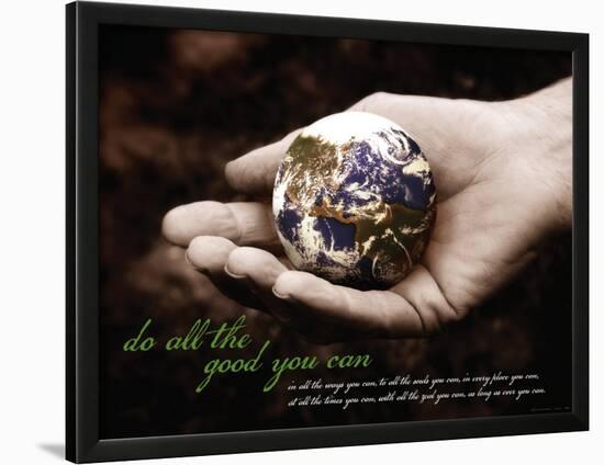 Do All The Good You Can-null-Lamina Framed Art Print