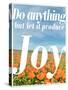 Do Anything Produce Joy-Terry Eggers-Stretched Canvas