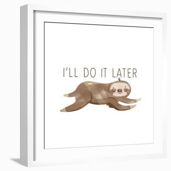 Do It Later-Ann Bailey-Framed Art Print