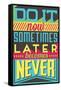 Do it Now-Vintage Vector Studio-Framed Stretched Canvas