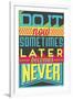 Do it Now-Vintage Vector Studio-Framed Art Print