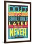 Do it Now-Vintage Vector Studio-Framed Art Print