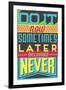 Do it Now-Vintage Vector Studio-Framed Art Print