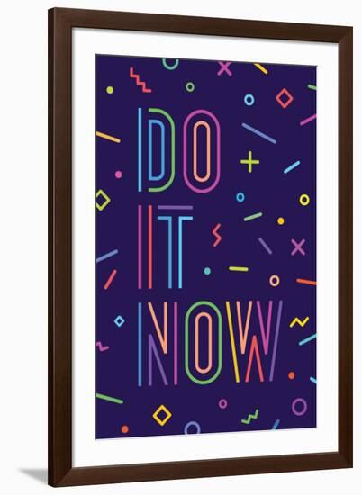 Do it Now-foxysgraphic-Framed Art Print