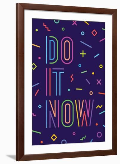 Do it Now-foxysgraphic-Framed Art Print