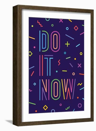 Do it Now-foxysgraphic-Framed Art Print