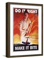 Do it Right, Make it Bite Poster-Cecil Calvert Beall-Framed Giclee Print