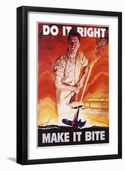 Do it Right, Make it Bite Poster-Cecil Calvert Beall-Framed Giclee Print