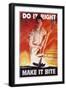 Do it Right, Make it Bite Poster-Cecil Calvert Beall-Framed Giclee Print