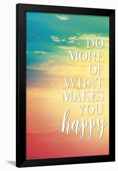 Do More Happy-null-Framed Poster