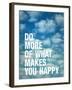 Do More of What Makes you Happy-Adam Jones-Framed Art Print