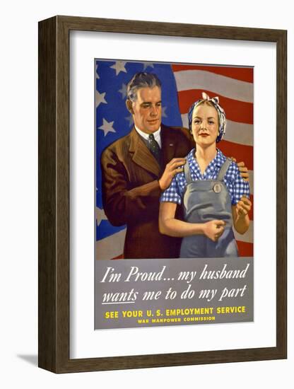 Do My Part, U.S. Labor Poster-null-Framed Giclee Print