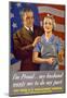 Do My Part, U.S. Labor Poster-null-Mounted Giclee Print