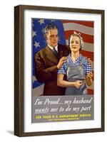 Do My Part, U.S. Labor Poster-null-Framed Giclee Print