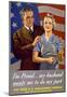 Do My Part, U.S. Labor Poster-null-Mounted Giclee Print