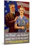 Do My Part, U.S. Labor Poster-null-Mounted Giclee Print