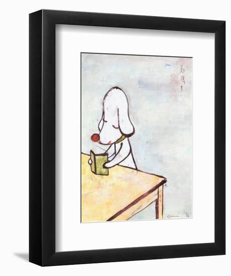 Do Not Disturb!, c.1996-Yoshitomo Nara-Framed Art Print