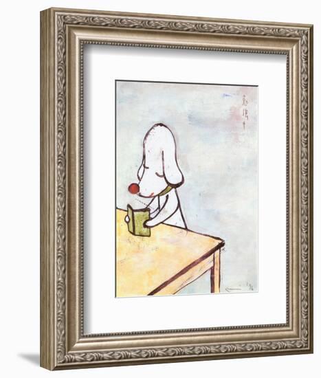 Do Not Disturb!, c.1996-Yoshitomo Nara-Framed Art Print