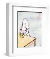 Do Not Disturb!, c.1996-Yoshitomo Nara-Framed Art Print