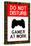 Do Not Disturb Gamer at Work Video PS3 Game Poster-null-Stretched Canvas