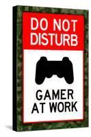 Do Not Disturb Gamer at Work Video PS3 Game-null-Stretched Canvas