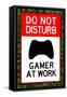 Do Not Disturb Xbox Gamer at Work-null-Framed Stretched Canvas