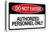 Do Not Enter Sign Art Print Poster-null-Stretched Canvas