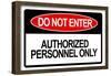 Do Not Enter Sign Art Print Poster-null-Framed Poster