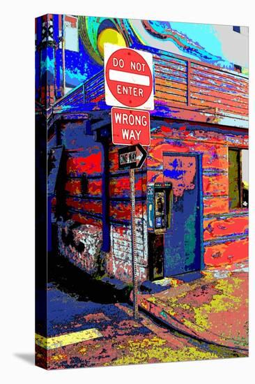 Do Not Enter, Venice Beach, California-Steve Ash-Stretched Canvas