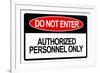 Do Not Enter-null-Framed Art Print
