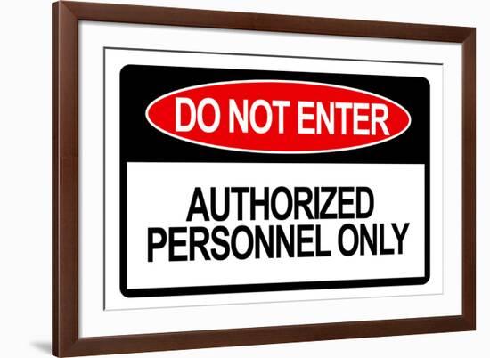 Do Not Enter-null-Framed Art Print