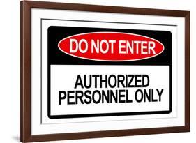 Do Not Enter-null-Framed Art Print