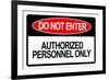 Do Not Enter-null-Framed Art Print