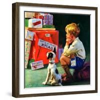 "Do Not Open Until Christmas,"December 1, 1934-Henry Hintermeister-Framed Giclee Print