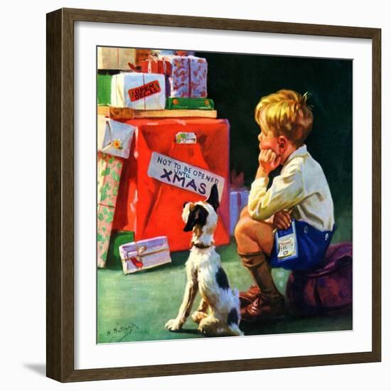 "Do Not Open Until Christmas,"December 1, 1934-Henry Hintermeister-Framed Giclee Print