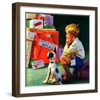 "Do Not Open Until Christmas,"December 1, 1934-Henry Hintermeister-Framed Giclee Print