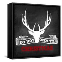 Do Not Open Until Christmas-null-Framed Stretched Canvas