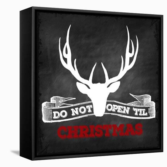 Do Not Open Until Christmas-null-Framed Stretched Canvas