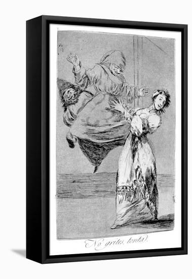 Do Not Shout You Idiot, 1799-Francisco de Goya-Framed Stretched Canvas