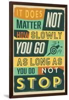 Do Not Stop-Vintage Vector Studio-Framed Art Print