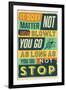 Do Not Stop-Vintage Vector Studio-Framed Premium Giclee Print