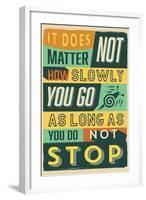 Do Not Stop-Vintage Vector Studio-Framed Art Print