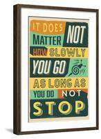 Do Not Stop-Vintage Vector Studio-Framed Art Print