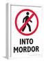 Do Not Walk Into Mordor-Snorg Tees-Framed Poster