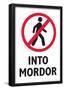 Do Not Walk Into Mordor-Snorg Tees-Framed Poster