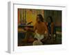 Do Not Work, Tahitians in a Room, 1896-Paul Gauguin-Framed Giclee Print