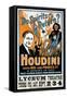 Do Spirits Return  Houdini Says NO - Proves It Show Poster-Lantern Press-Framed Stretched Canvas