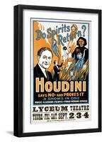 Do Spirits Return? Houdini Says No-null-Framed Art Print